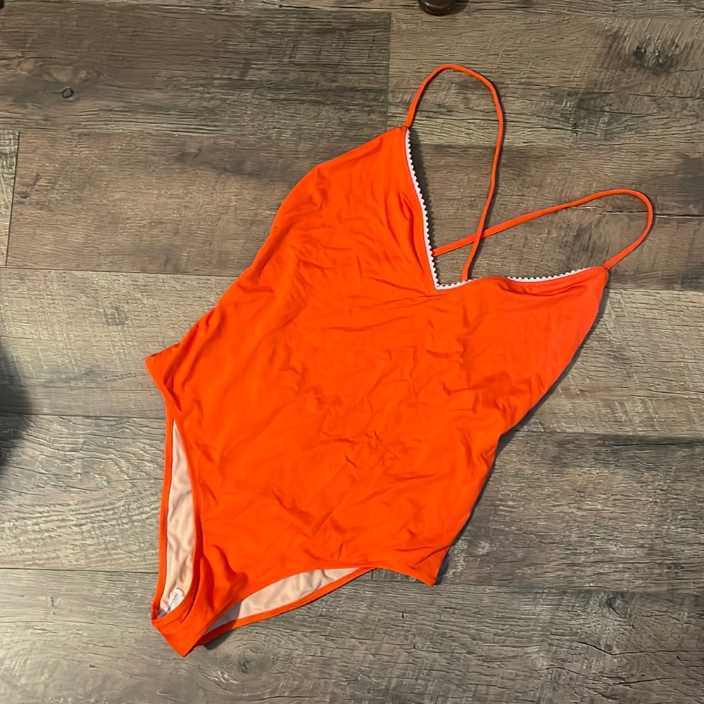 J. Crew Playa Key West X back One Piece Swimsuit